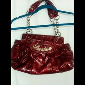 Dereon red shoulder bag